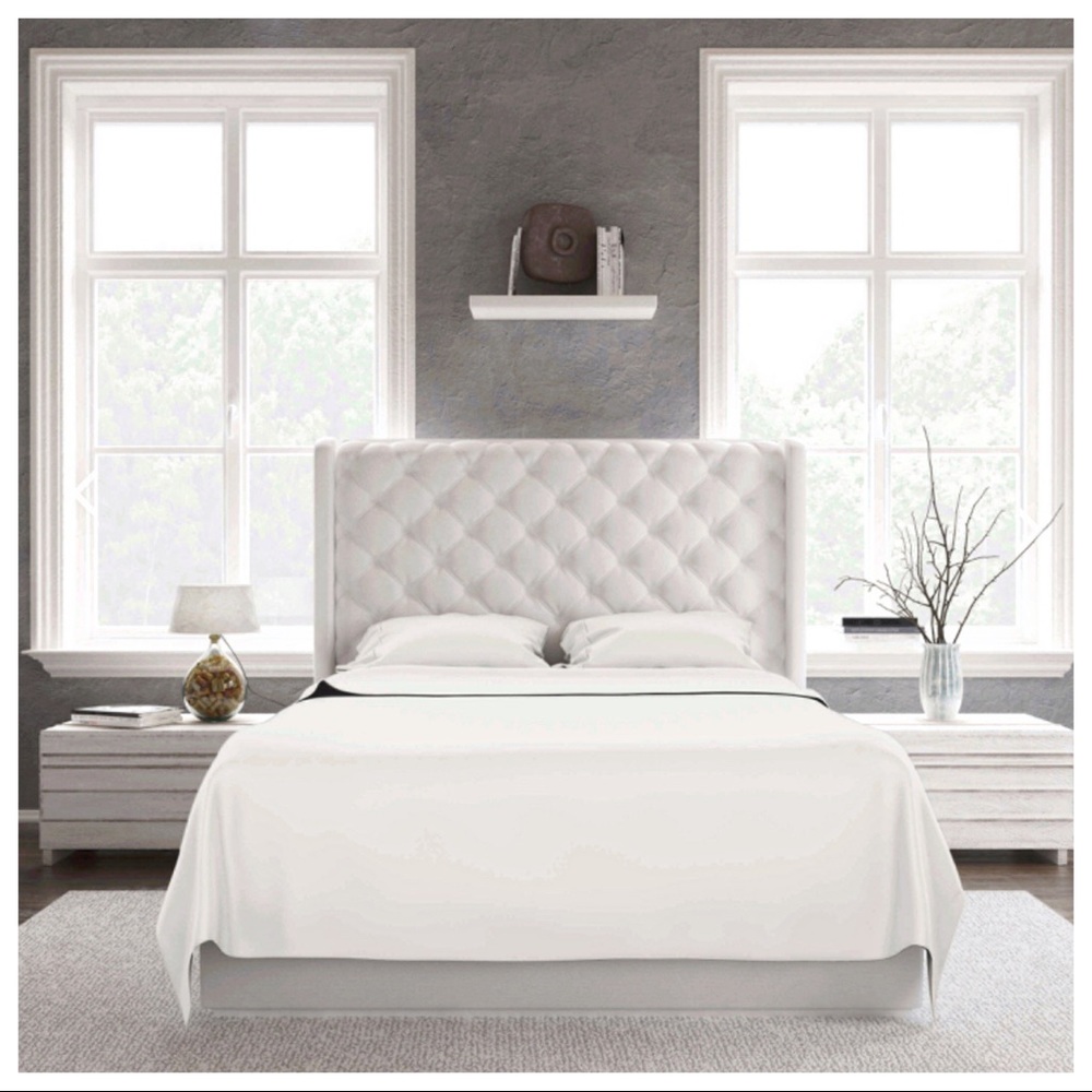 WHITE SOFT 1800 COUNT MICROFIBER SHEETS SET - Picture 3 of 8